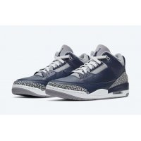 Chaussures Baskets basses Nike Air Jordan 3 Midnight Navy Midnight Navy/Cement Grey-White