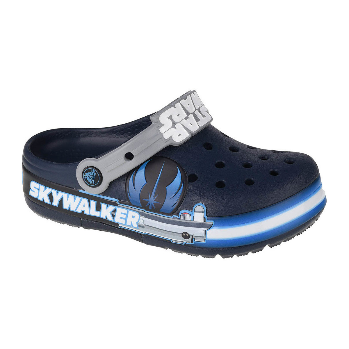 Chaussures Garçon Chaussons Crocs Fun Lab Luke Skywalker Lights K Clog Bleu