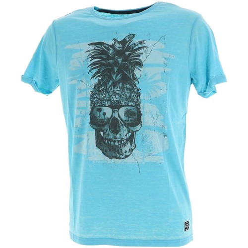 Vêtements Homme T-shirts manches courtes Coco & Abricot Modene sky mc tee Bleu
