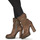 Chaussures Femme Bottines Airstep / A.S.98 BLOC ZIP Marron