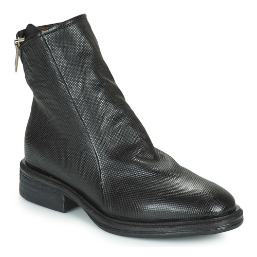 Chaussures Femme Boots Airstep / A.S.98 FLOWER ZIP Noir