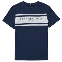 Vêtements Garçon T-shirts manches courtes Tommy Hilfiger DERREK Marine
