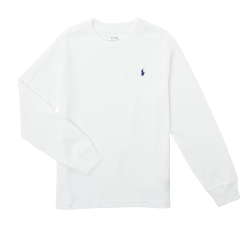 Vêtements Enfant T-shirts manches longues Polo Ralph Lauren KEMILO Blanc