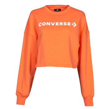 Vêtements Femme Sweats Converse EMBROIDERED WORDMARK CREW Orange