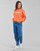 Vêtements Femme Sweats Converse Vis EMBROIDERED WORDMARK CREW Orange