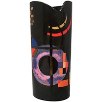 Atelier du Linge Vases, caches pots d'intérieur Parastone Vase en céramique silhouette Kandinsky - Gravitation Noir