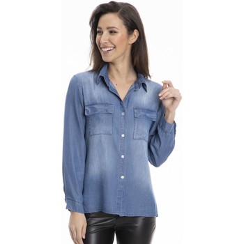 Vêtements Femme Chemises / Chemisiers Gerard Pasquier Chemise confort CHANY Bleu