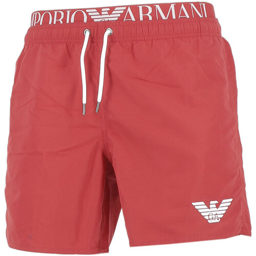 00 €, Vêtements Maillots de bain Homme 86 - Ea7 Emporio Armani Short de bain  EA7 Rouge - Emporio Armani Deck Shorts