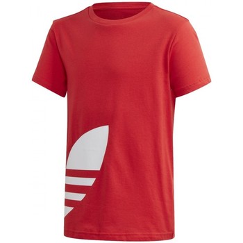 Vêtements Garçon T-shirts manches courtes Pantalons adidas Originals Big Trefoil Tee Rouge