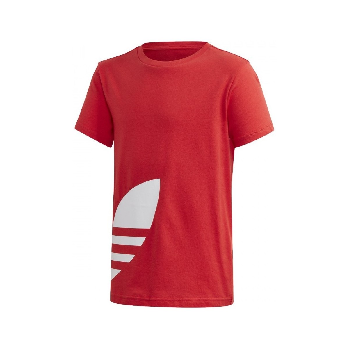 Vêtements Garçon T-shirts manches courtes adidas pants Originals Big Trefoil Tee Rouge