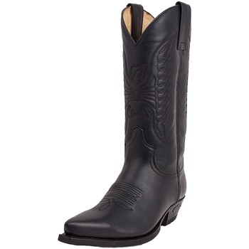 Sendra boots Santiags Femmes/Hommes  en cuir Ref 17028 Noir Noir