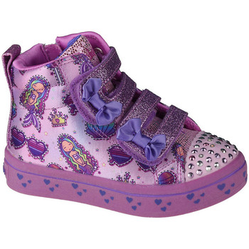 Chaussures Enfant Baskets montantes Skechers Twi-Lites Mermaid Gems Rose