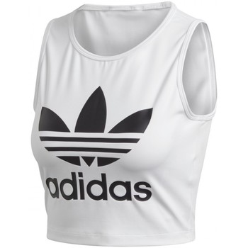 Vêtements Femme Débardeurs / T-shirts sans manche adidas baseball Originals Cropped Tank Blanc