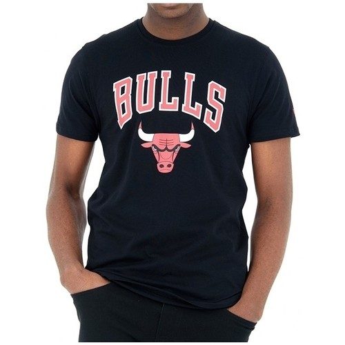 Vêtements Homme T-shirts manches courtes New-Era - T-shirt NBA Team Logo - Chicago Bulls Noir