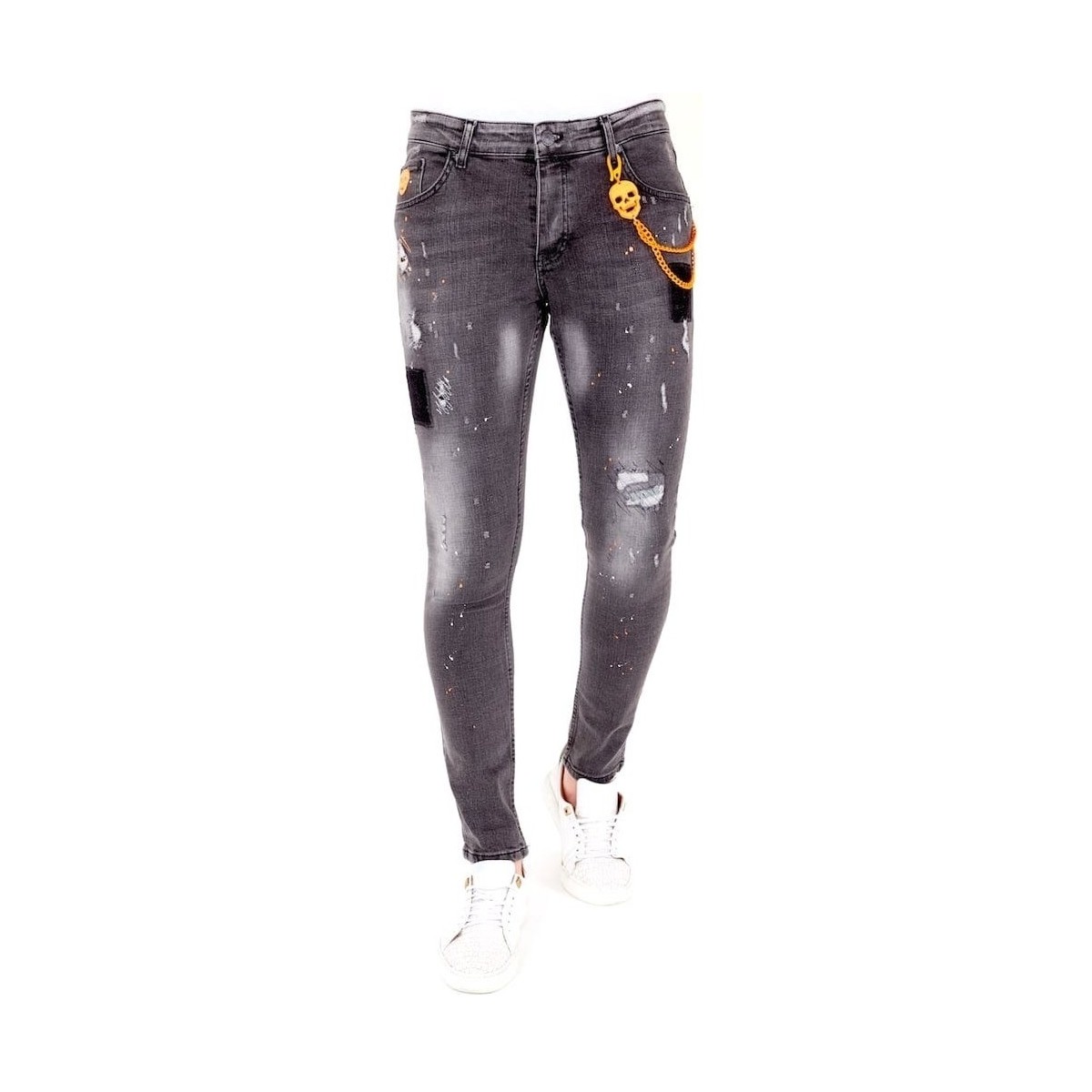 Vêtements Homme Jeans slim Lf 120852761 Gris