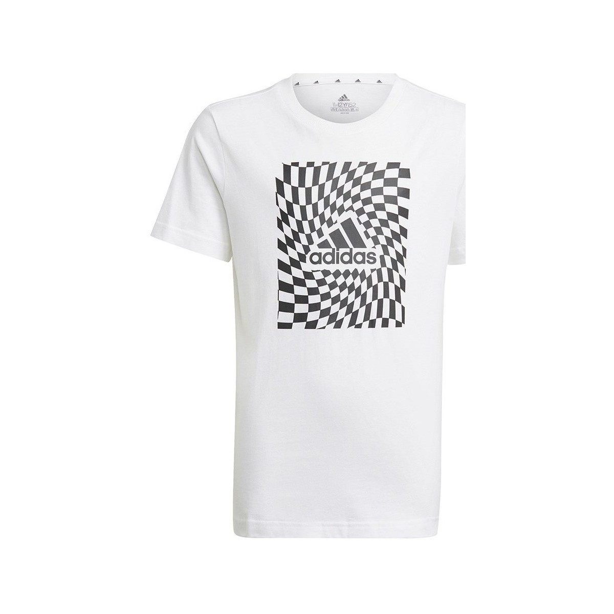 Vêtements Garçon T-shirts manches courtes adidas Originals Graphic Tshirt 1 Blanc