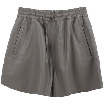 Vêtements Femme Shorts / Bermudas Oakwood Short en cuir  ref 51954 mastic Gris
