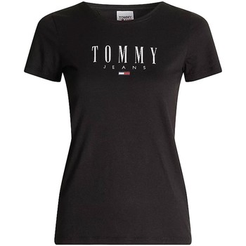 Vêtements Femme T-shirts & Polos Tommy Jeans T-shirt femmes moulant  ref 52748 bds Noir Noir
