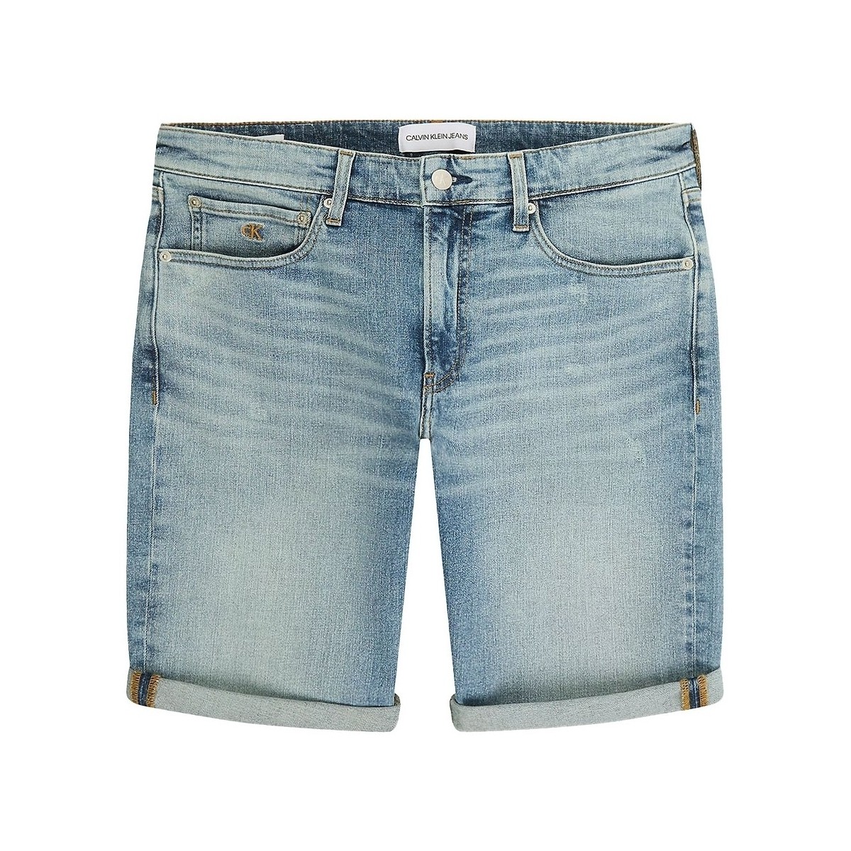 Vêtements Homme Shorts / Bermudas Calvin Klein Jeans Short en jean  ref 52715 1AA Denim Light Bleu