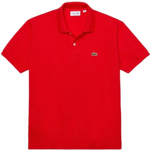 Vêtements Homme Lacoste logo-patch short-sleeve polo shirt Gelb Lacoste Polo  ref 52087 F8m Groseiller Rouge