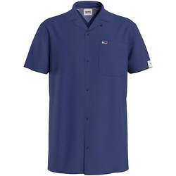 Vêtements Homme Chemises manches courtes Tommy Jeans Chemise manches courtes  ref 52576 C87 Marine Bleu