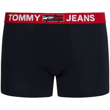 Sous-vêtements Homme Caleçons Tommy Jeans Boxer à ceinture  ref 52639 Desert Sky Noir