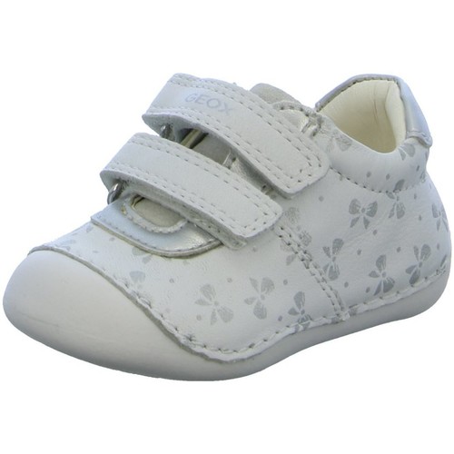Chaussures Fille Chaussons bébés Geox  Blanc
