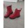 Chaussures Femme Boots custom Sans marque Boots custom rouges vernies Rouge