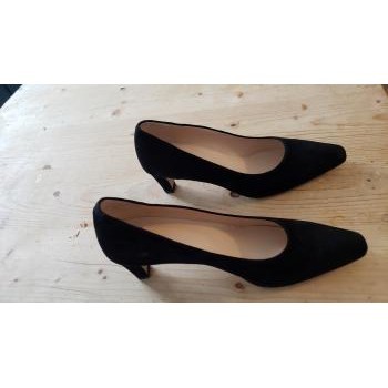 Chaussures Femme Escarpins Perlato ESCARPIN VELOUR NOIR Noir