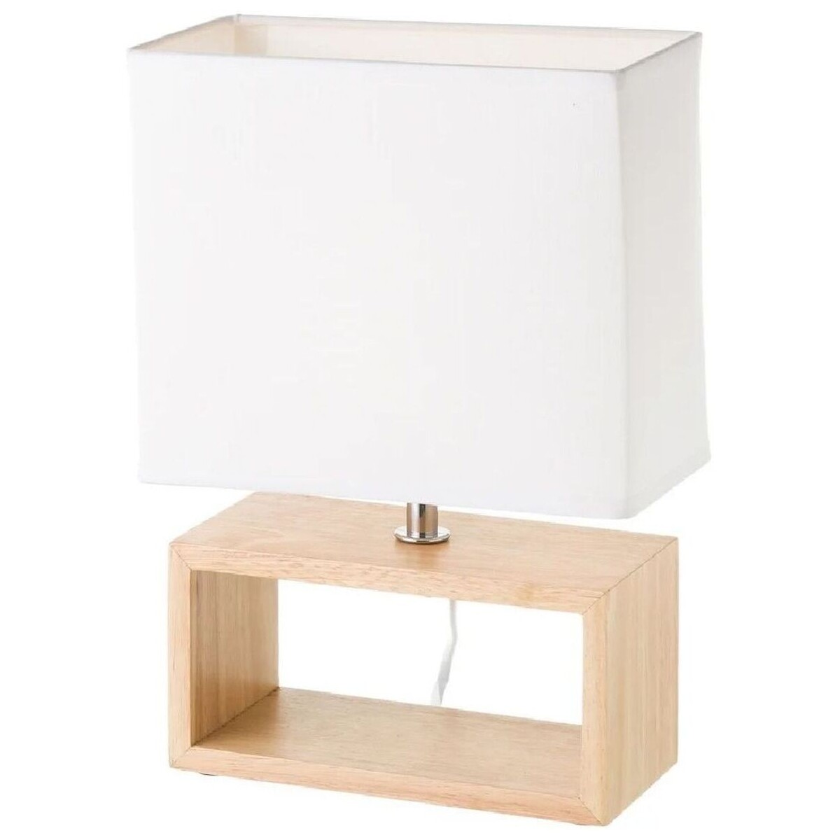 Maison & Déco Lampes à poser Unimasa Lampe de table rectangulaire esprit scandinave Beige