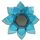 Maison & Déco Comment faire un retour Porte Bougie Fleur de Lotus Bleu et argent 5 ème chakra Bleu