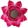 Maison & Déco Bougeoirs / photophores Phoenix Import Porte Bougie Fleur de Lotus rose argent Rose