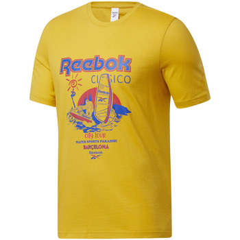 Vêtements Homme T-shirts manches courtes Reebok Sport Tee-shirt Jaune
