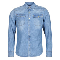 Vêtements Homme Chemises manches longues G-Star Raw 3301 SLIM SHIRT LS Bleu