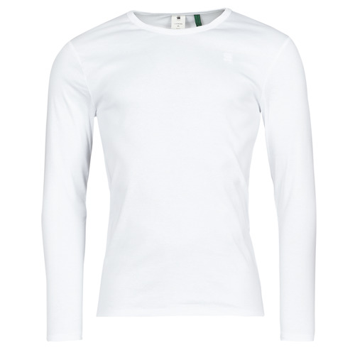 Vêtements Homme Tables de chevet G-Star Raw BASE R T LS 1-PACK Blanc