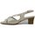 Chaussures Femme Sandales et Nu-pieds Osvaldo Pericoli Femme Chaussures, Sandales Confort, Cuir Brillant - 7734 Beige
