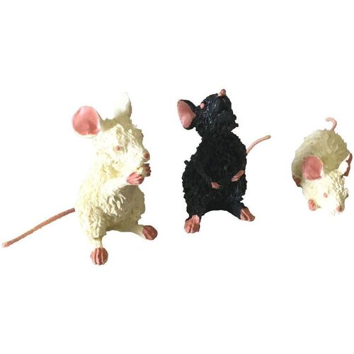 Maison & Déco Statuettes et figurines Parastone Statuette Les chats par Dubout - 3 souris - 2 cm Beige
