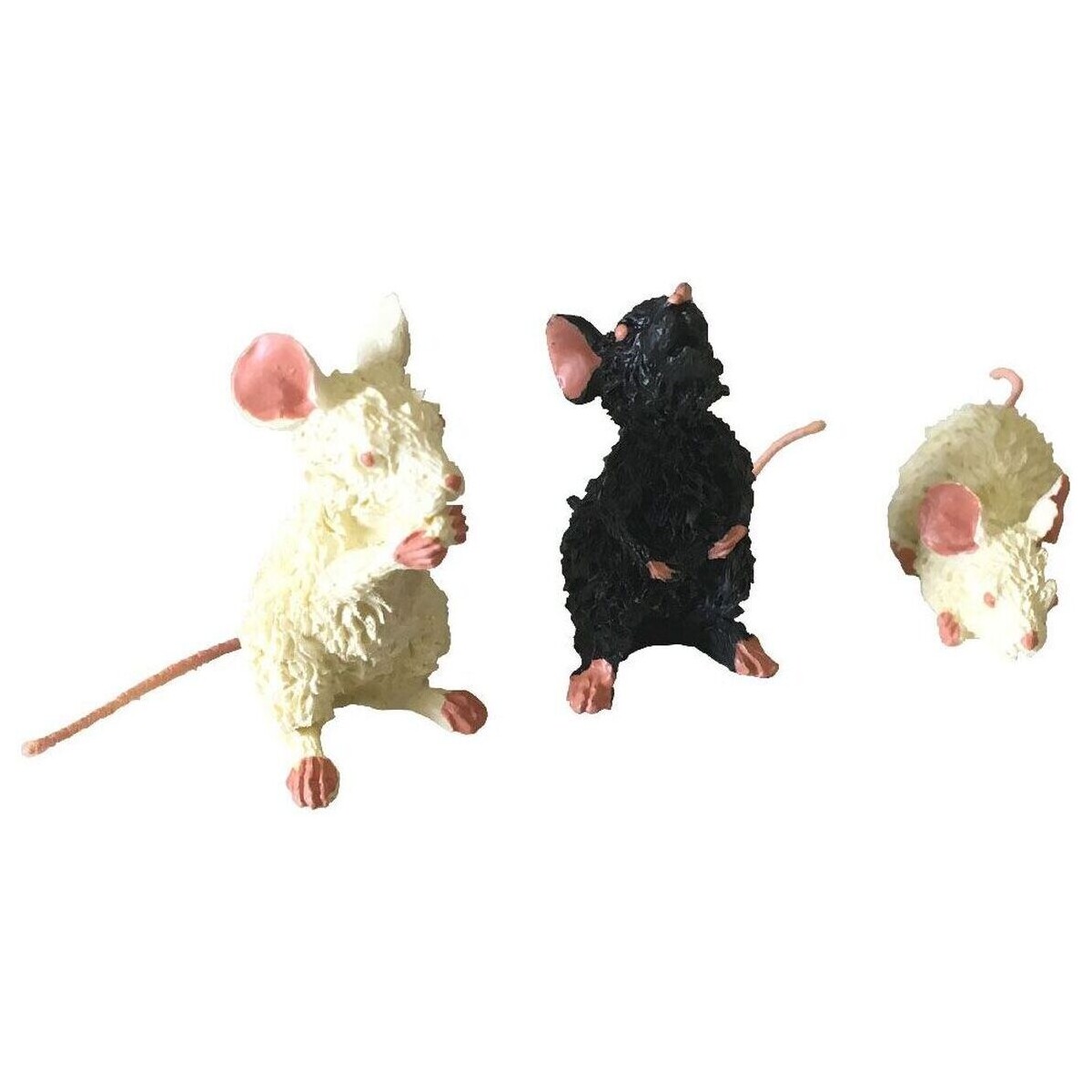 Maison & Déco Statuettes et figurines Parastone Statuette Les chats par Dubout - 3 souris - 2 cm Beige