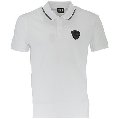Vêtements Homme T-shirts & Polos Giorgio Armani Down Polo Blanc