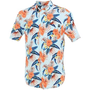 Vêtements Homme Chemises manches courtes Treeker9 Borneo hawai chemisemc h Bleu ciel