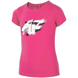 Vêtements Fille T-shirts manches courtes 4F JTSD002 Rose