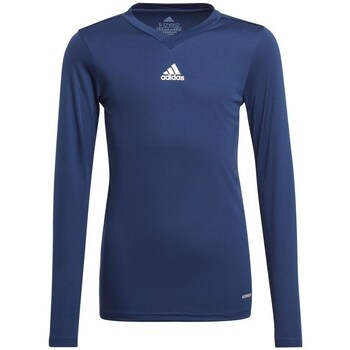 Vêtements Garçon T-shirts manches courtes adidas girls Originals JR Team Base Tee Bleu