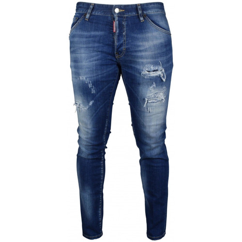 Vêtements Jeans slim Enfant 323 - 00 €, Dsquared Cool Guy Jean Bleu - Shirt  Collar Checked Long Sleeve Dress