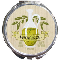 Maison & Déco Paniers / boites et corbeilles Enesco Boite à pilules Olive Provence Beige