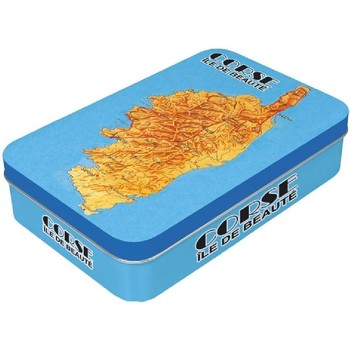 Kiwi Saint Trope Paniers / boites et corbeilles Editions Clouet Boîte en métal à charnière pour Savonnette - Corse Bleu
