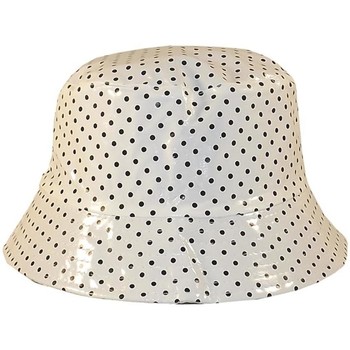 Accessoires textile Femme Chapeaux Chapeau-Tendance Bob de pluie vernis pois Blanc