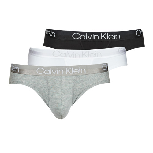 Sous-vêtements Homme Slips Calvin Klein Jeans HIP BRIEF Noir / Gris / Blanc