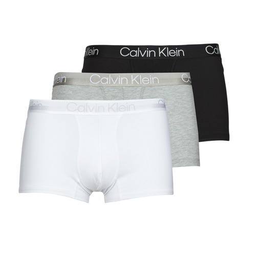 Sous-vêtements Calvin Klein Jeans TRUNK X3 Noir / Gris / Blanc - Livraison Gratuite 