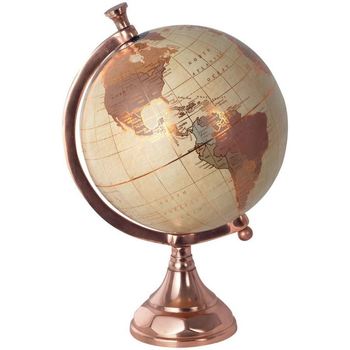Maison & Déco Statuettes et figurines Signes Grimalt Globe World Carte Golden Carte Marron