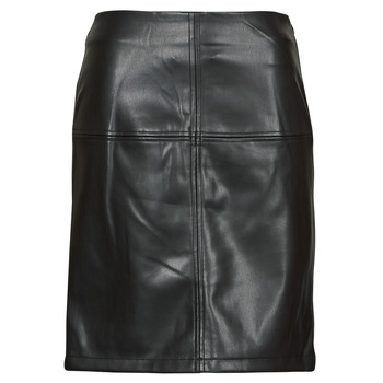 Leather Skirt Midi Beige Taille: 46 FR Miinto Femme Vêtements Jupes Jupes en cuir Femme 